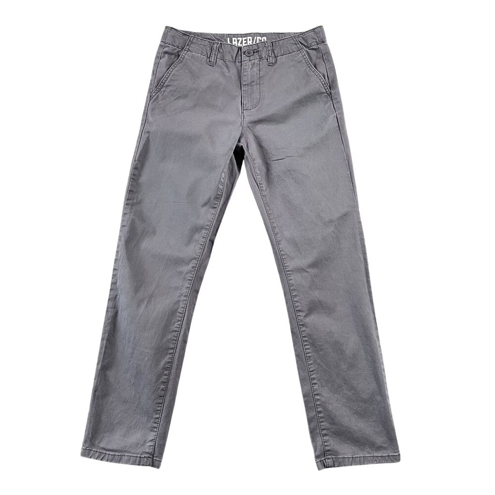 Lazer Co Pants Kids 14 Grey Khaki